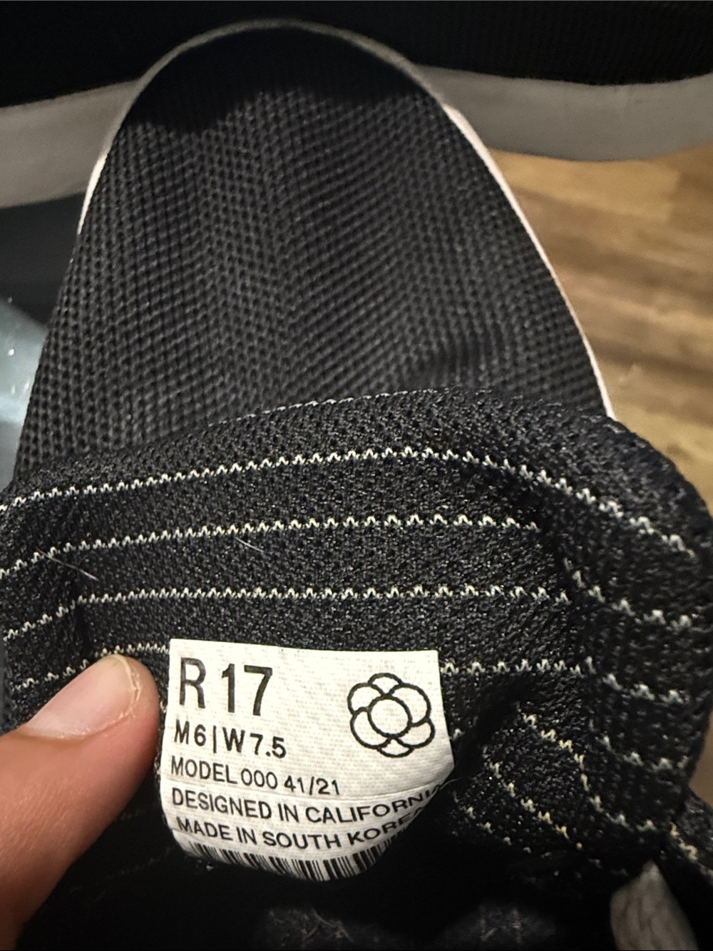 Atoms Women's Black Knit Sneakers with White Laces - Picture 10 of 10